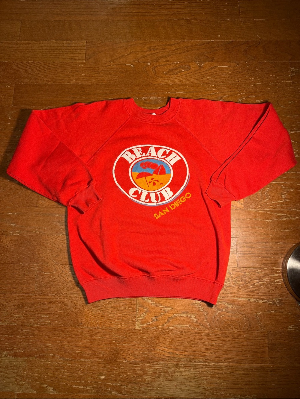 1987 Vintage Youth Beach Club San Diego Graphic Crewneck